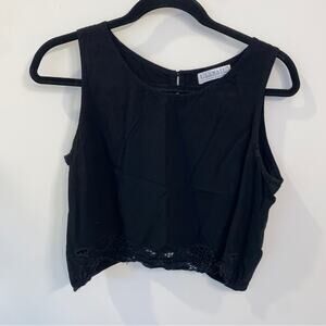 Black Uluwatu Set Large Cropped Tank and Small Jogger Pant Set